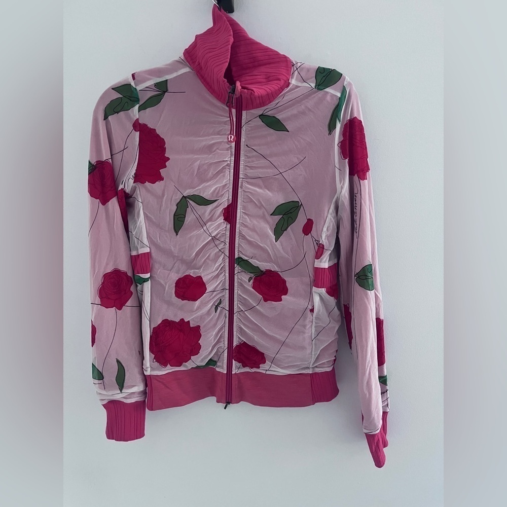 LULULEMON RAJA FLORAL / CORAL REVERSIBLE JACKET
